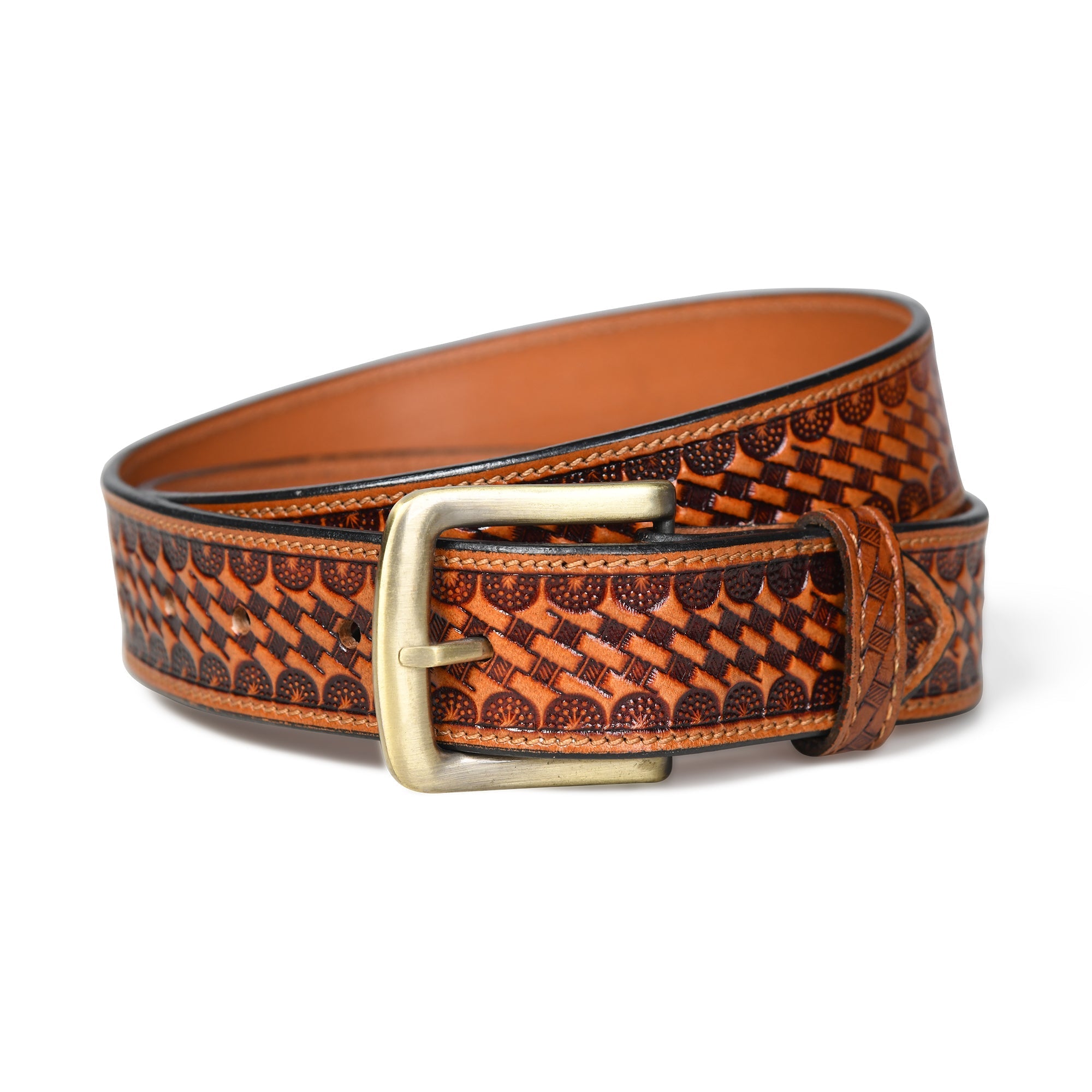 Modern Western Leather Belt