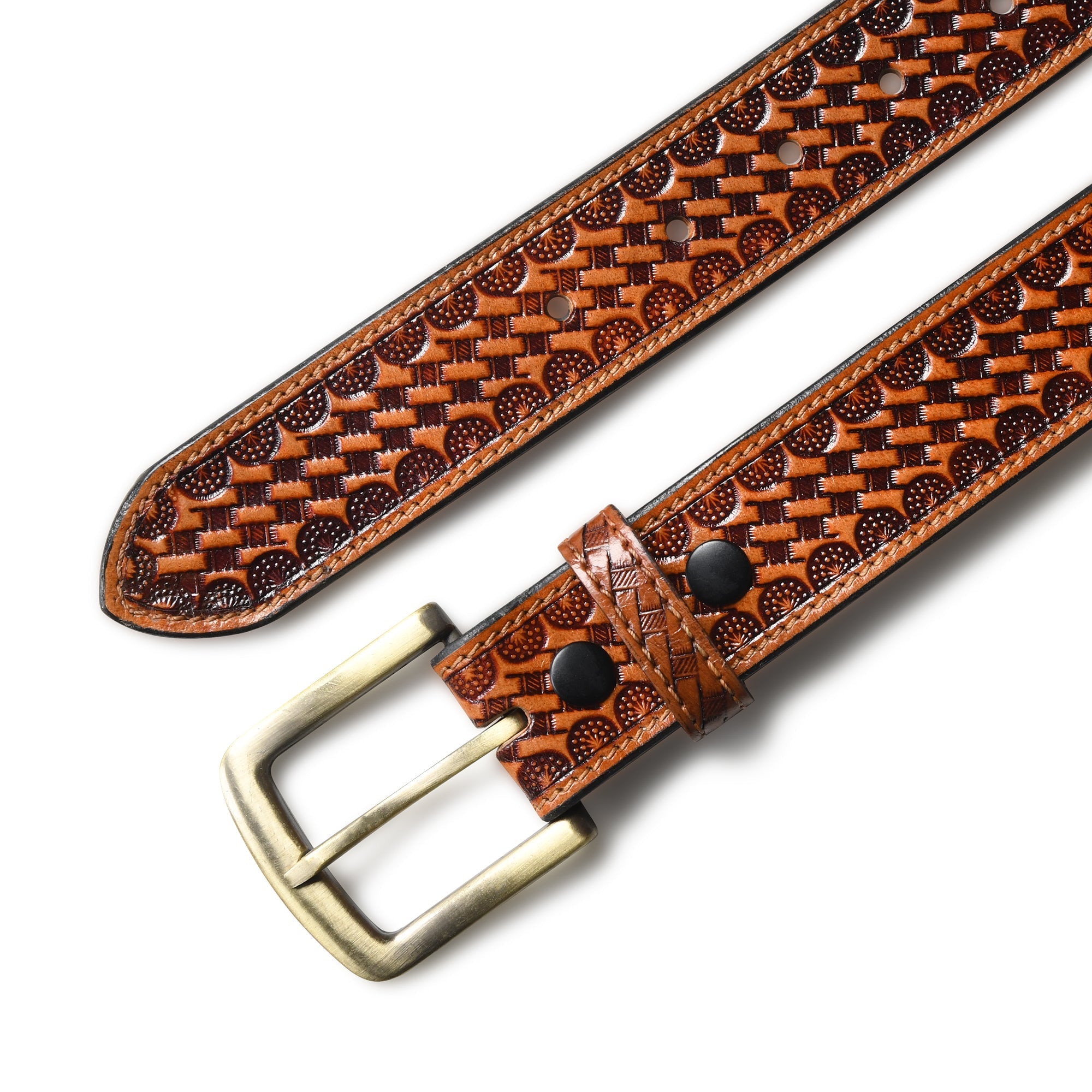 Modern Western Leather Belt