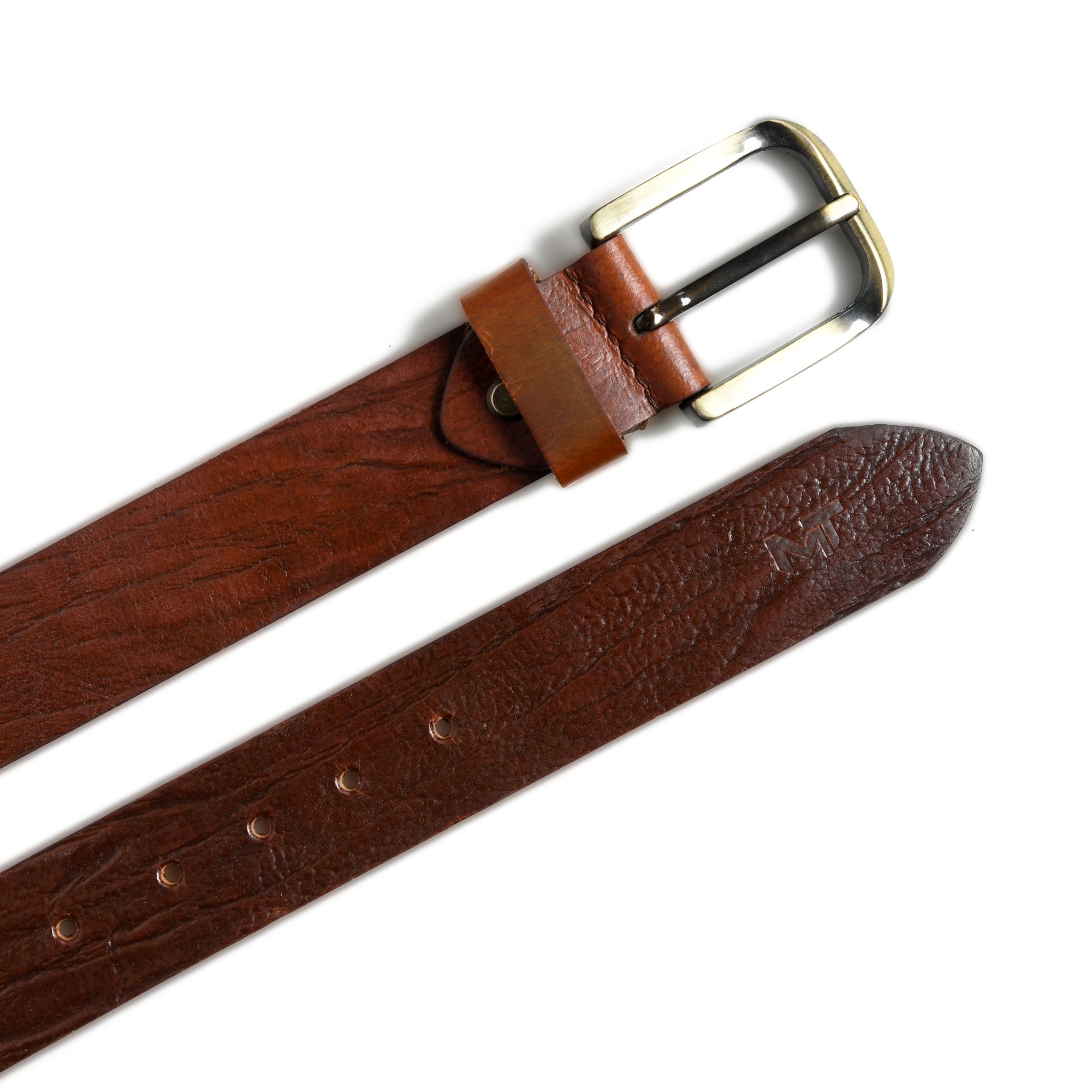 Vibrant Brown Pin Buckle Belt