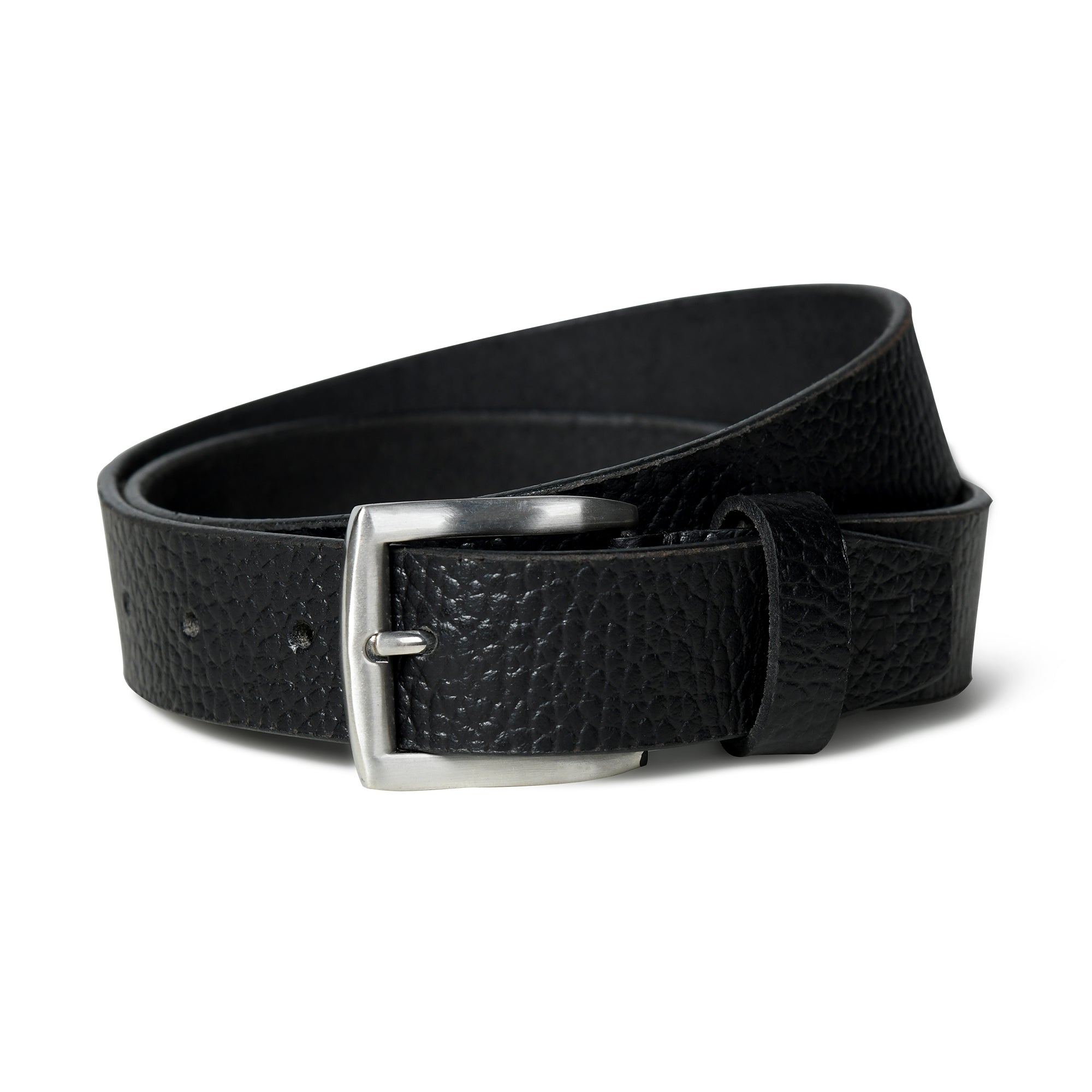 Nexus Black Leather Belt