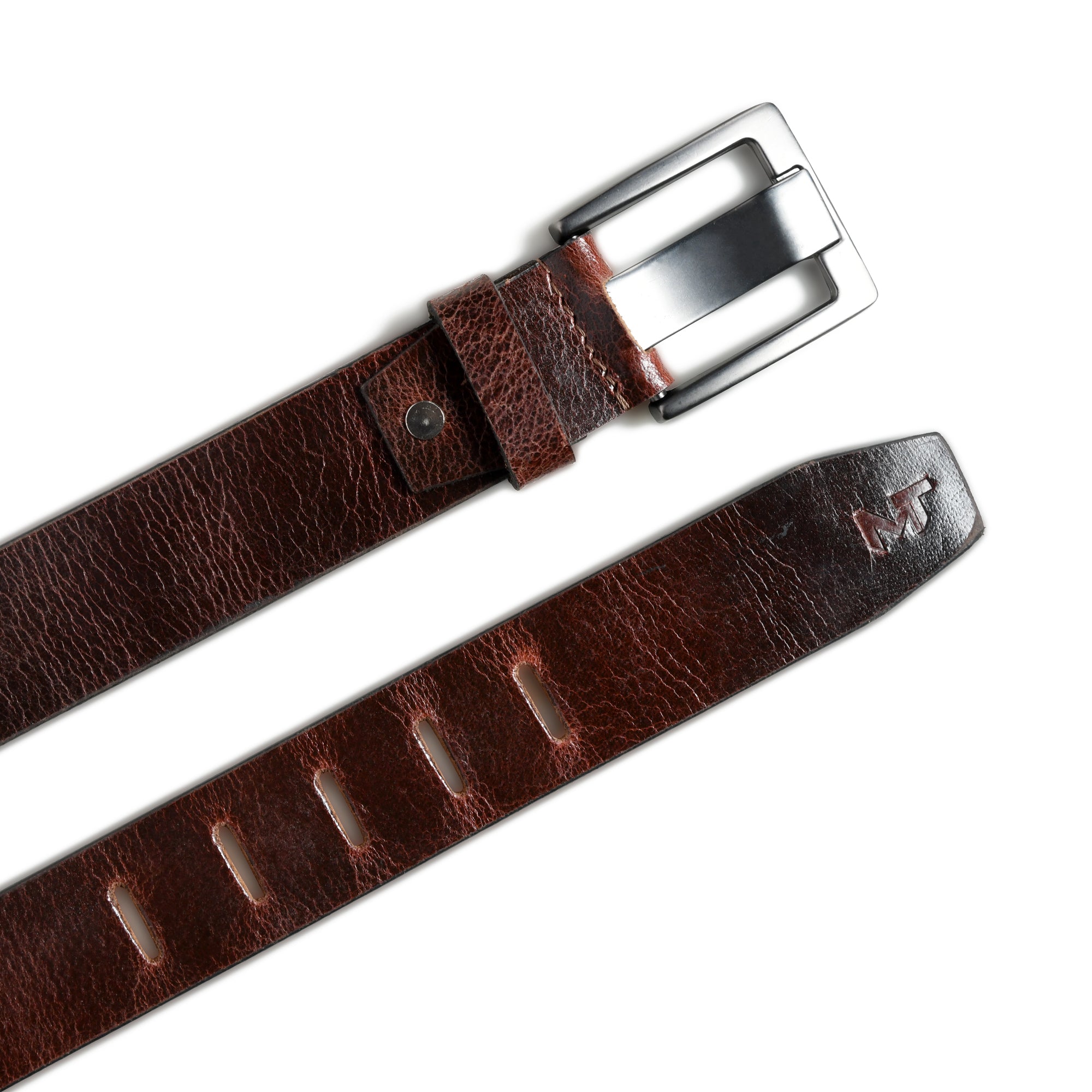 Timberline Dark Brown Leather Belt