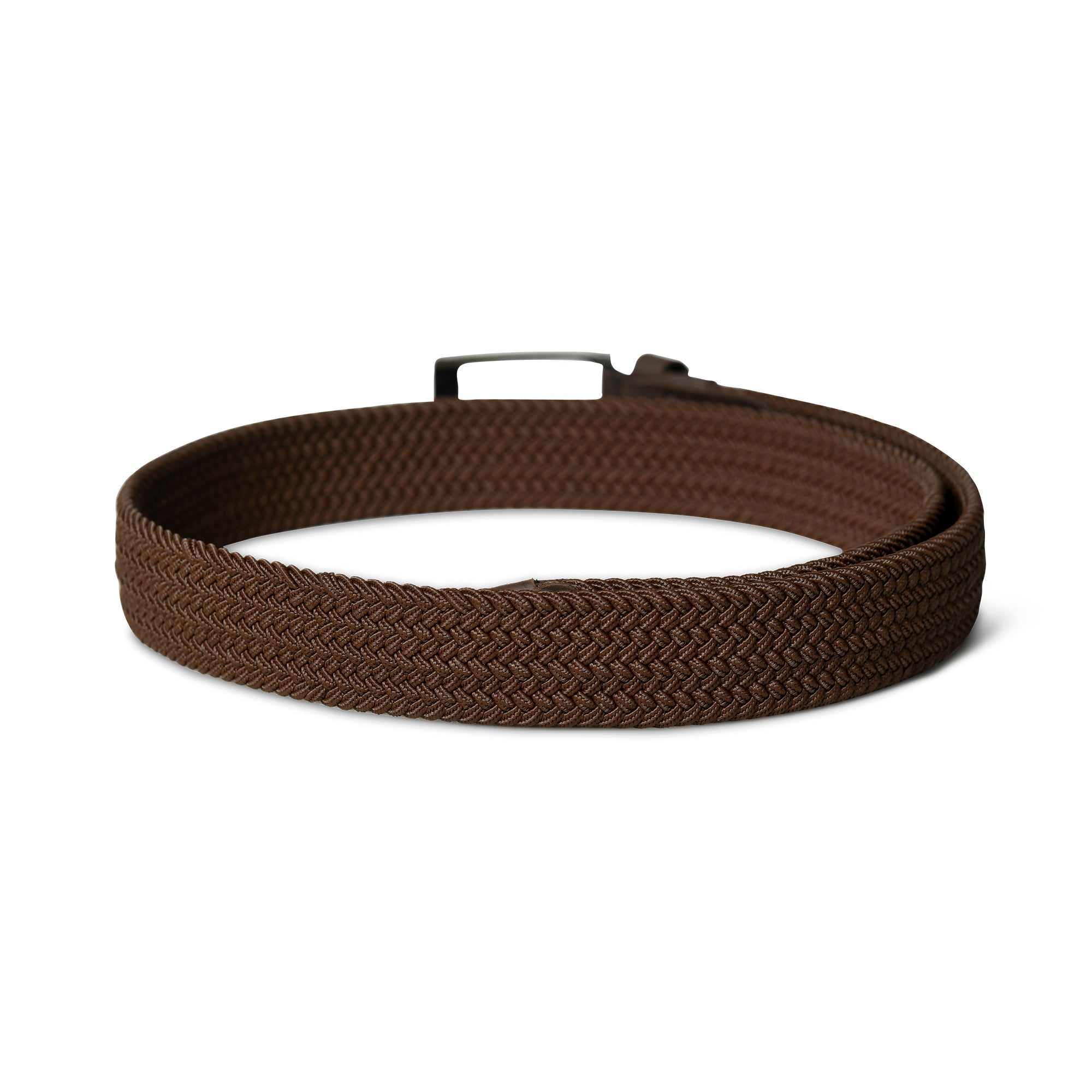 Braided Brown Canvas Belt