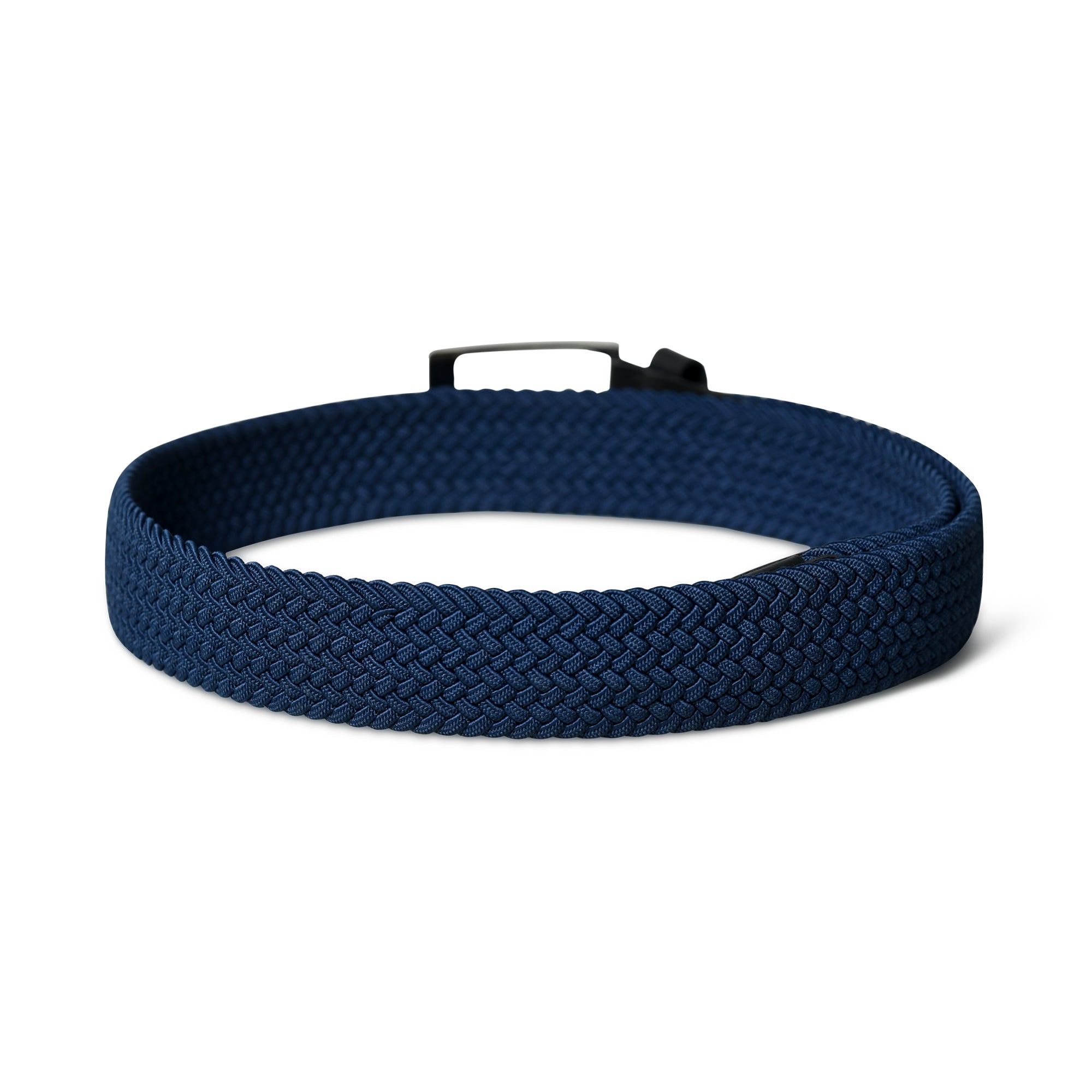 Braided Blue Canvas Belt