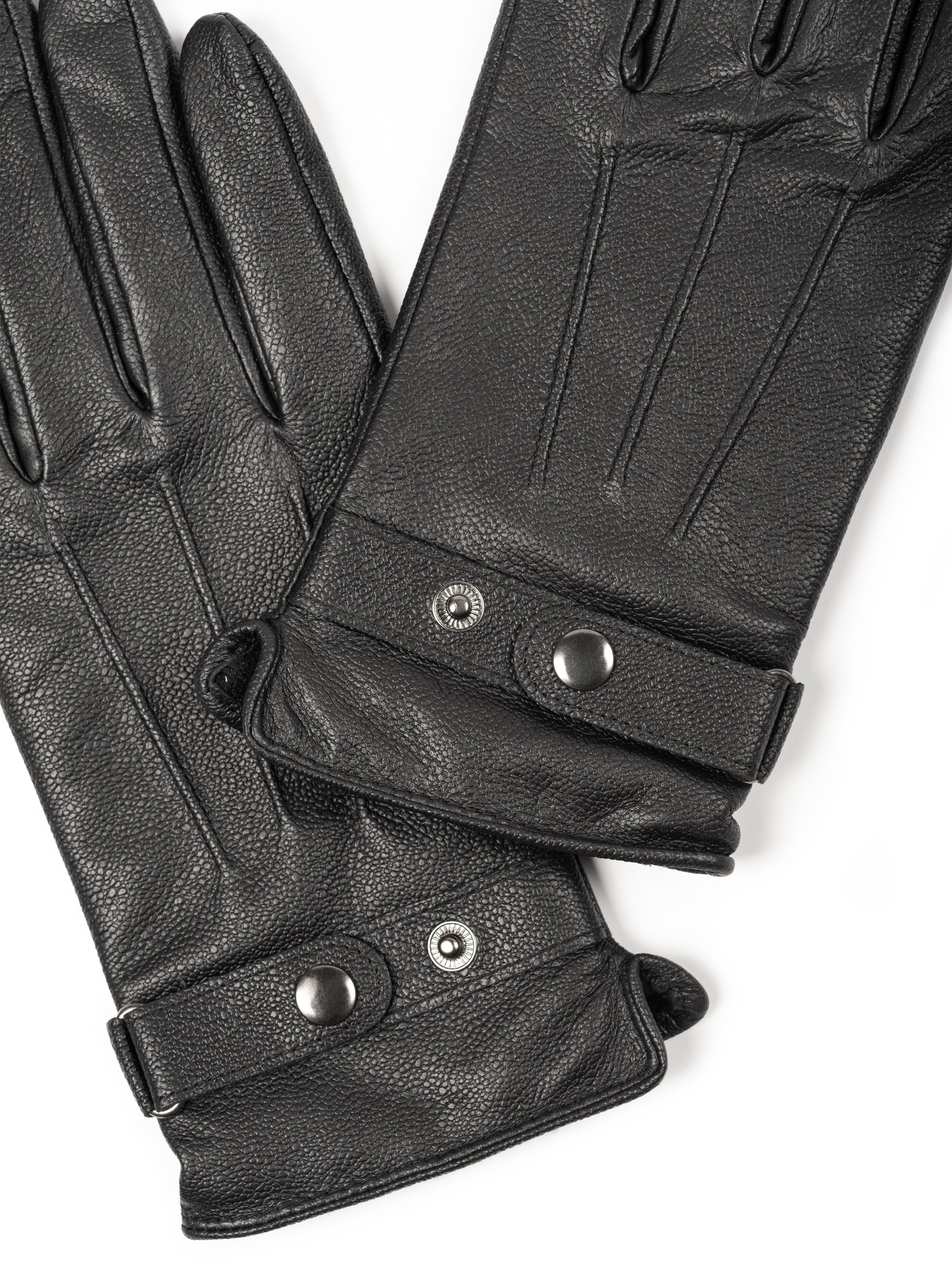 Bikers Leather Gloves - Touch Button